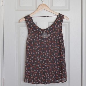 ModCloth Sheer Cat Tank